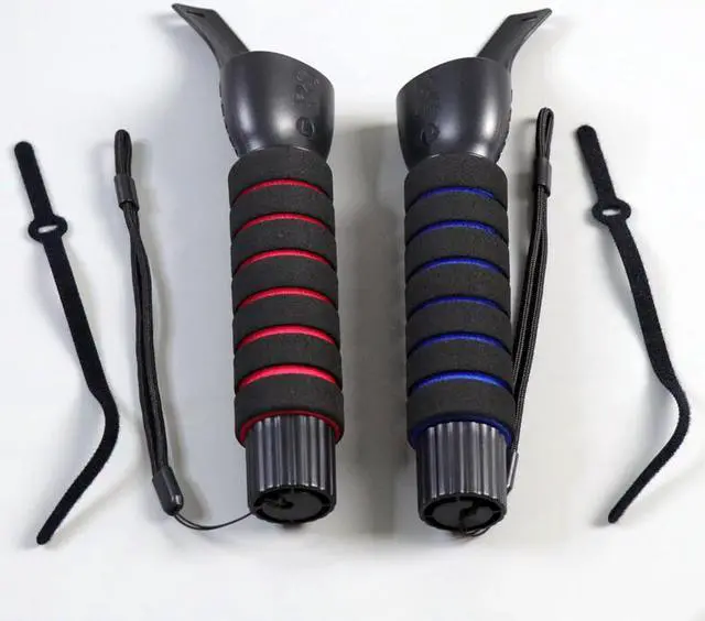 Alt view image 6 of 6 - Dual Handles Gamepad for Oculus Quest 2 Extension Grips for Oculus Quest Long Stick Controllers Playing Beat Saber Games