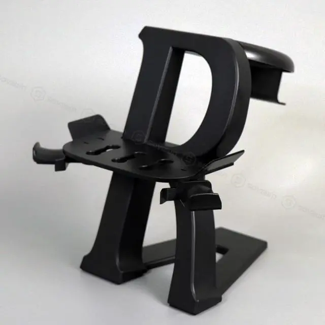 Alt view image 5 of 6 - VR Stand For Oculus Quest 2 Headset Display Holder Station Game Controller Stand For Oculus Go Rift Quest 1/2 VR Accessories