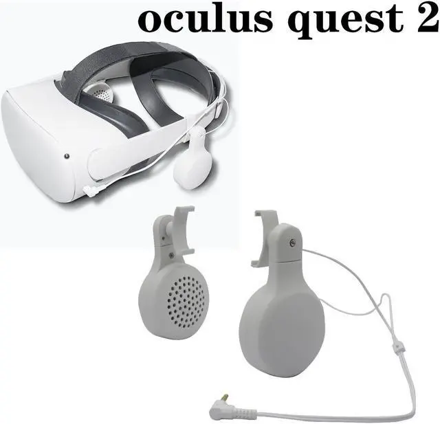 Alt view image 2 of 5 - For Oculus Quest 2 Gaming Premium Rotating Headphones with 3D 360 Degree Sound In-Ear VR Accessories