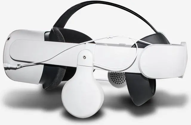 Alt view image 5 of 5 - For Oculus Quest 2 Gaming Premium Rotating Headphones with 3D 360 Degree Sound In-Ear VR Accessories