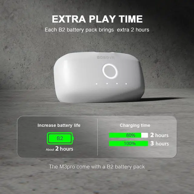 Alt view image 5 of 7 - BOBOVR M3 PRO Battery Strap compatible with Oculus Quest 3