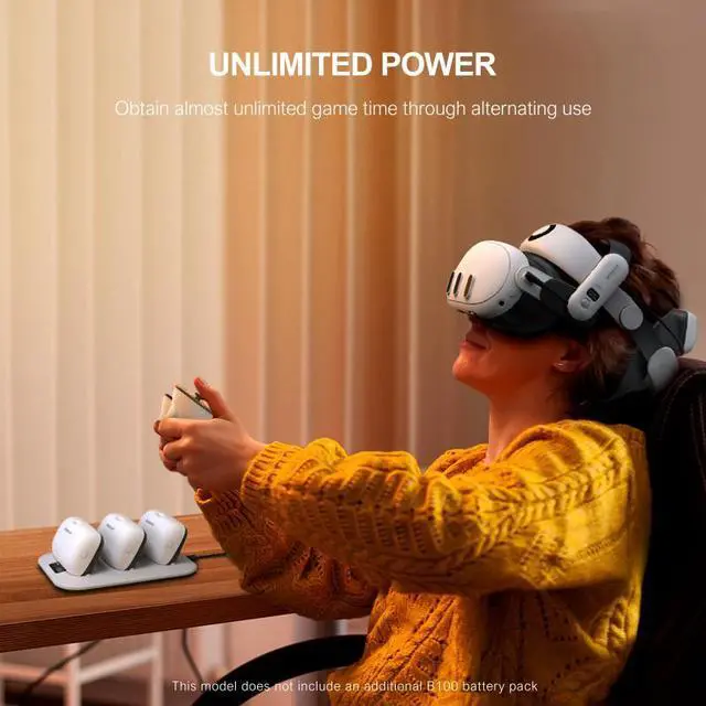 Alt view image 5 of 6 - BOBOVR BD3 Super Charging Dock with Digital Display Provide 30W Fast Charging for B100 Batteries compatible with BOBOVR S3 PRO
