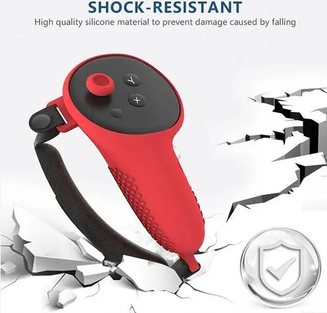 Alt view image 6 of 6 - SOVAWIN Silicone Protective Cover Shell Case 7 IN 1 For Meta Quest 3 VR Headset Head Face Cover Eye Pad Handle Grip Button Cap Oculus VR White