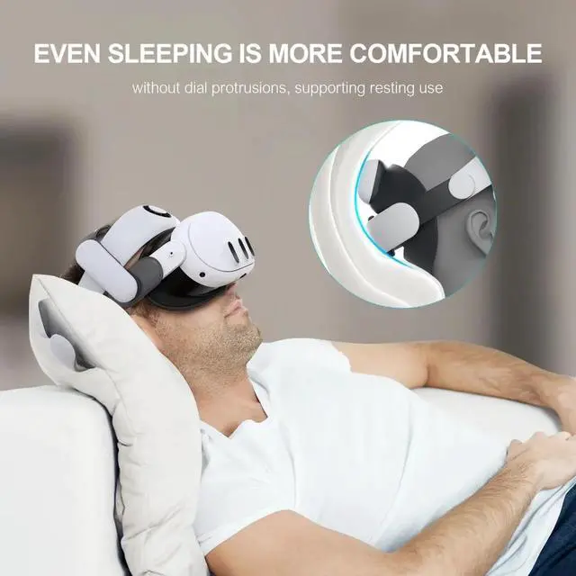 Alt view image 6 of 7 - BOBOVR S3 Pro 10000mAh Battery Head Strap for Meta Quest 3S / 3 with Head Air Conditioning Enhance Gaming Experience VR Accessories