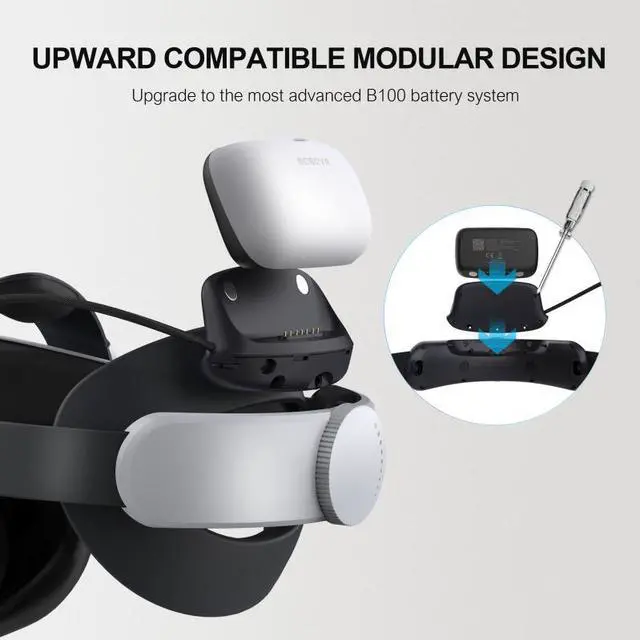 Alt view image 3 of 7 - BOBOVR BD3 Super Charging Dock Provide 30W Fast Charging for B100 Plus B100U Upgrade Kit for M1-3 Head Strap 10000mah Battery Dock for VR accessories
