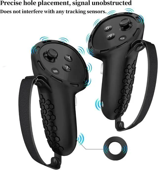 Alt view image 6 of 7 - SOVAWIN Silicone Protective Cover Shell Case 7 IN 1 For Meta Quest 3S VR Headset