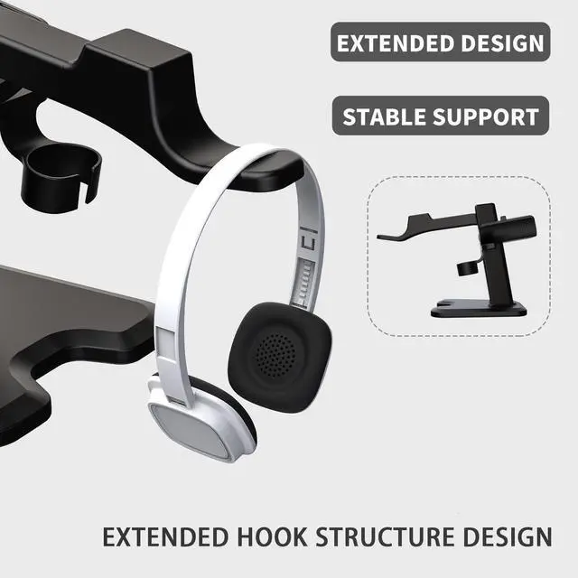 Alt view image 6 of 7 - SOVAWIN Compatible with Meta Quest 3S/3/2 Charging Stand Vision Pro Storage Stand RGB Light Controller VR Accessories