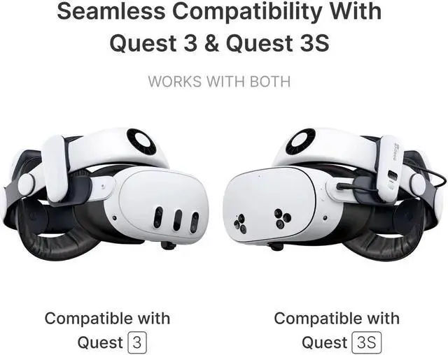 Alt view image 2 of 7 - BOBOVR S3 Pro 10000mAh Battery Head Strap for Meta Quest 3S / 3 with Head Air Conditioning Enhance Gaming Experience VR Accessories