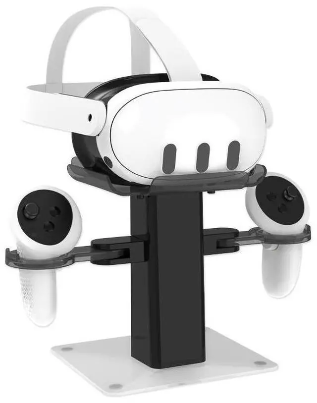 Main image of SOVAWIN Multifunctional Charger station & Storage Stand for Meta Quest 3S/3/2 VR with RGB Lighting Effects - Adjustable Modes Black