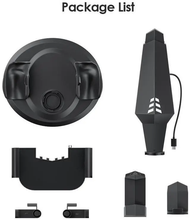 Alt view image 6 of 6 - SOVAWIN VR Charging Dock for Meta Oculus Quest 3S / Quest 3 Accessories Vertical Charge Stand Controller Holder VR Headset Display Base for Quest2