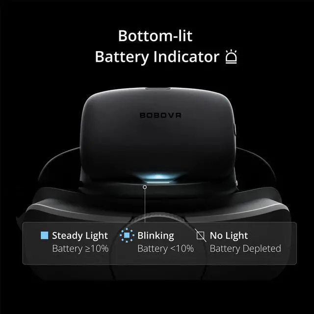 Alt view image 4 of 6 - BOBOVR P4U 10000mAh Battery Strap For PICO 4 Ultra and PICO 4 Ultra Enterprise with B100 Battery Battery-Indicator VR Accessory
