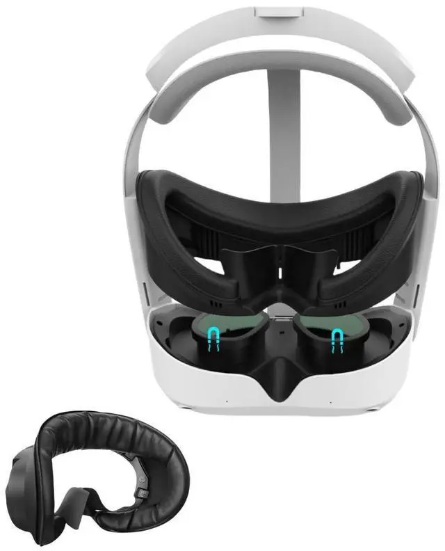 Main image of For VR Face Interface Bracket Sponge Face Pad Replacement for Pico 4 / PICO 4 Ultra VR Headset Washable Sweat-Proof Leather Face Cover