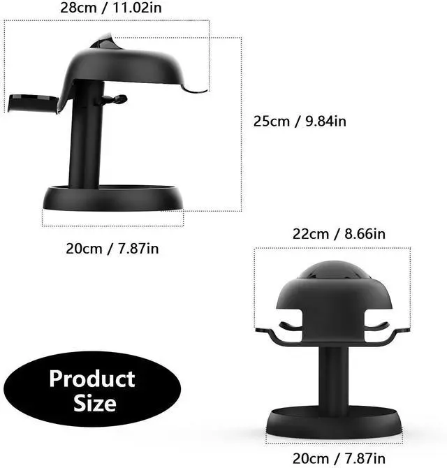 Alt view image 5 of 7 - For VR Stand Headset Display and Controller Holder Mount Station For Meta Quest 3 / Quest 3S / PICO 4 / PICO 4 Ultra Stand