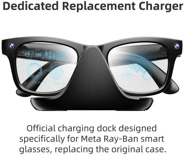 Alt view image 2 of 5 - SOVAWIN For Meta Wayfarer USB/Type-C Charging Cable wireless charging protection Fast charging for Ray-Ban Meta Smart Glasses Rayban AR