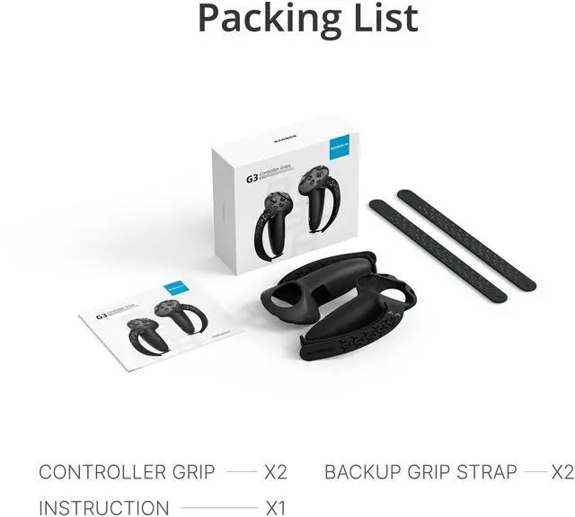 Alt view image 6 of 6 - BOBOVR G3 Controller Grips Anti-Slip Silicone Cover Controller Protector Compatible with Meta/Oculus Quest 3/Quest 3S VR