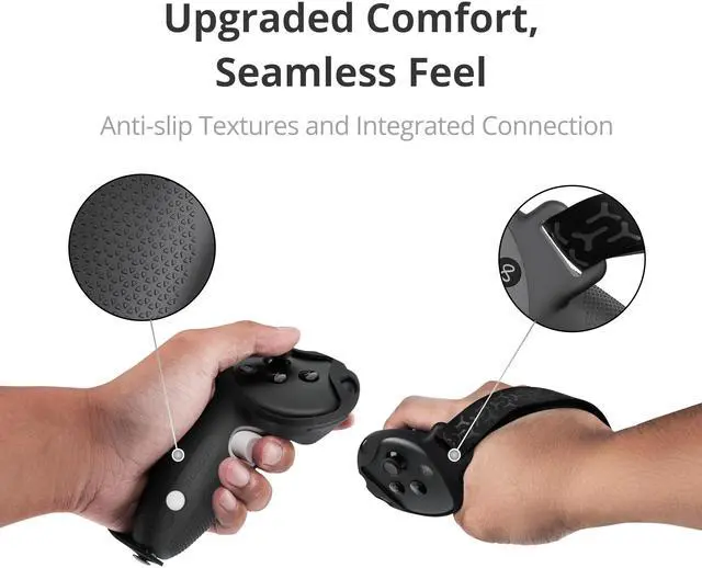 Alt view image 2 of 6 - BOBOVR G3 Controller Grips Anti-Slip Silicone Cover Controller Protector Compatible with Meta/Oculus Quest 3/Quest 3S VR
