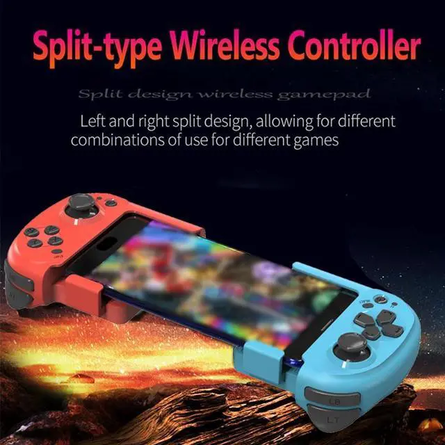 Alt view image 2 of 7 - Mocute 061 Wireless Gamepad Wireless Left Right Split Game Controller Bluetooth 4.2 Gaming Joystick for Android / iOS / PC, USB TYPE-C