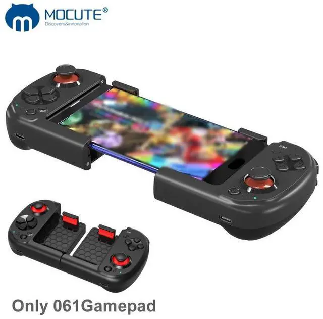 Main image of Mocute 061 Wireless Gamepad Wireless Left Right Split Game Controller Bluetooth 4.2 Gaming Joystick for Android / iOS / PC, USB TYPE-C BLACK