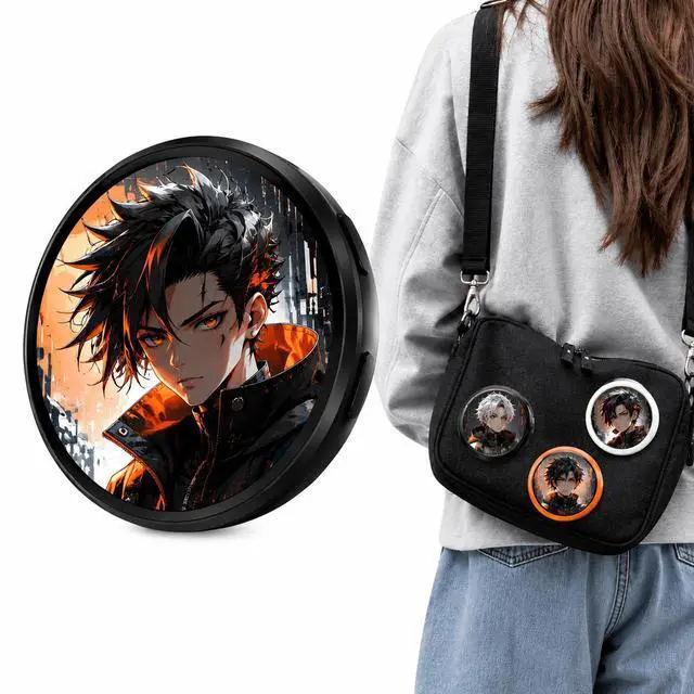 Main image of SOVAWIN - Smart Electronic Badge Generic 1.5 Inch Round Screen Bluetooth 5.4 Long Lasting BW03,Applicable to anime, anime merchandise, concerts, idol-related products