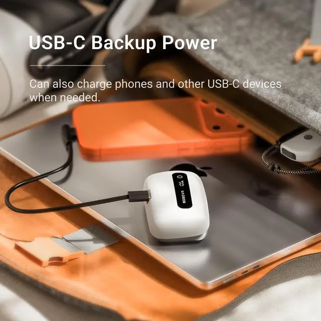 Alt view image 6 of 7 - BOBOVR BM60-1 - VR ONE Battery and Charging Dock Kit BOBOVR, 6500mAh, Magnetic Hot-Swap, for M3/M3 Pro+ BOBOVR Head Strap BM60-1