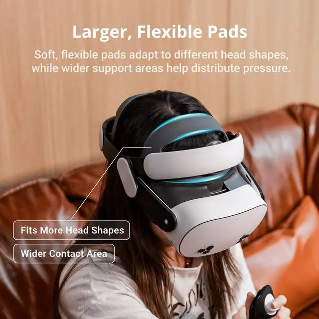 Alt view image 4 of 7 - BOBOVR M3 - VR Head Strap BOBOVR, for Meta Quest 3/3S, Dual-Mode Adjustable Fit, BM60 Battery Compatible