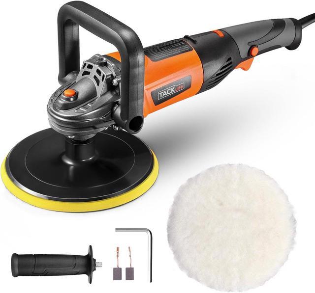 TACKLIFE PPGJ05A-Buffer Polisher, 7-inch Car Buffer Polisher, 6 Variable  Speeds from 1500~3500 RPM, 10A, D-Handle, Wool Disc, Ideal for Car  Polishing, Furniture/Wood Polishing, Paint/Rust Removal 