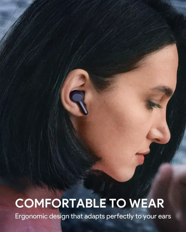 Alt view image 7 of 8 - AUKEY True Wireless Earbuds Hi-Fi Stereo Bluetooth 5.0 Headphones 25-Hour Playtime IPX5 Waterproof Earphones with USB-C Quick Charging Case for iPhone and Android Black EP-T25