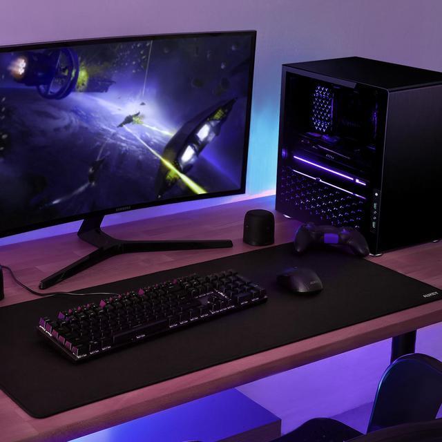 Alt view image 5 of 7 - AUKEY Gaming Mouse Pad Large XXL (35.4 x 15.75 x 0.15in) Thick Extended Mouse Mat Non-Slip Spill-Resistant Desk Pad with Special-Textured Surface Anti-Fray Stitched Edges for Keyboard PC-KM-P3