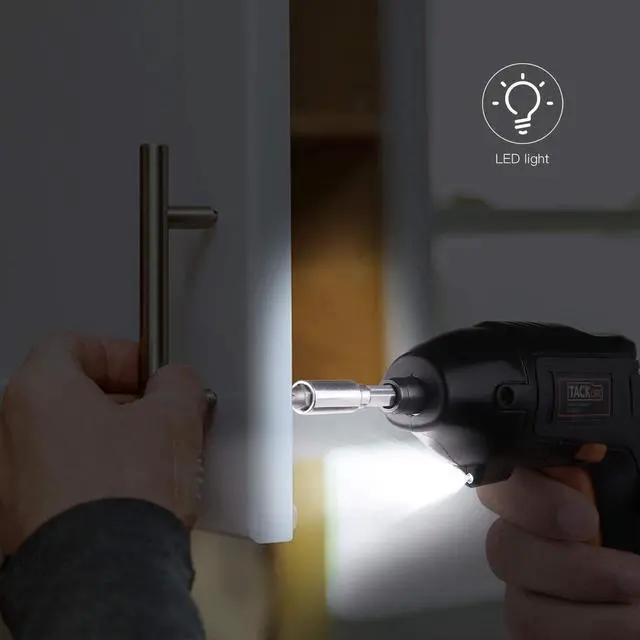 Alt view image 7 of 7 - TACKLIFE SDP60DC - 4V Max Cordless Screwdriver Rechargeable Black and Orange