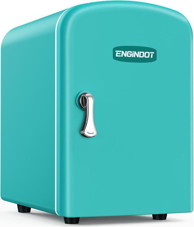 Portable Mini Fridge,4L/6 Can Cooler and Warmer, Freon-Free,Small