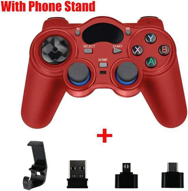 Main image of 2.4 G Controller Gamepad Android Wireless Joystick Joypad with OTG Converter For PS3/Smart Phone For Tablet PC Smart TV Box Red