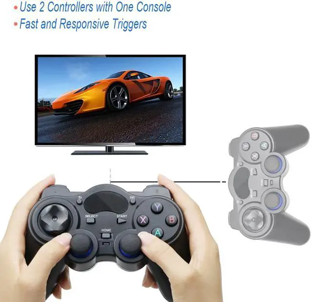 Alt view image 4 of 5 - 2.4 G Controller Gamepad Android Wireless Joystick Joypad with OTG Converter For PS3/Smart Phone For Tablet PC Smart TV Box Red
