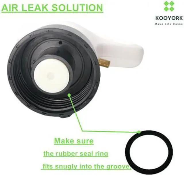Alt view image 5 of 7 - KOOYORK Toilet Plunger for Bathroom, Drain Clog Remover, Heavy Duty Air Drain Snake, High Pressure Toilet Auger for Shower, Sink, Bathtub, Clogged Pipe