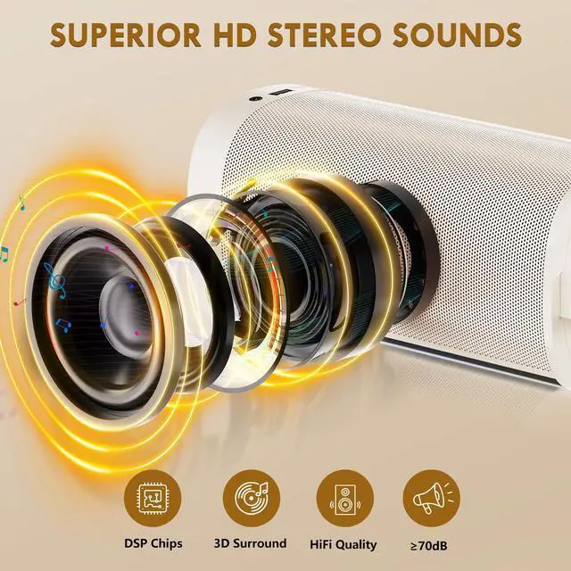 Alt view image 6 of 7 - JYX Bluetooth Speaker with Microphone, Portable Speaker with Strap, Party Speaker with Lights, Wireless Outdoor Speaker,Fun Sound Effects, D31