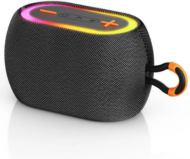 Main image of JYX Portable Speaker, 30W Powerful Stereo Sound Bluetooth Speaker with Light, Waterproof Speaker for Outdoor, Supports TF card, USB, IPX7, L1-Black