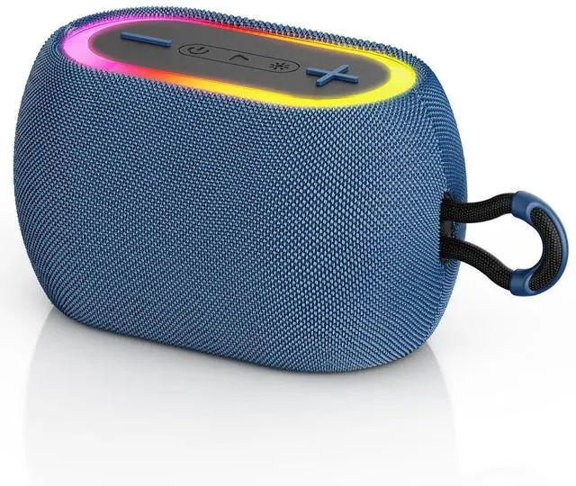 Main image of JYX Portable Speaker, 30W Powerful Stereo Sound Bluetooth Speaker with Light, Waterproof Speaker for Outdoor, Supports TF card, USB, IPX7, L1-Blue