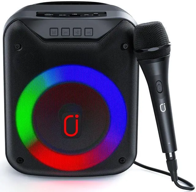 Main image of JYX Wireless Karaoke System with Microphone, Outdoor Speaker, Party Sing Machine with Lights, Portable PA System, D18