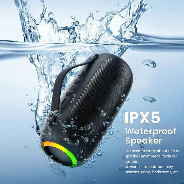 Alt view image 3 of 6 - JYX Wireless Karaoke System with Microphone, Outdoor Speaker, Party Sing Machine with Lights, Portable PA System