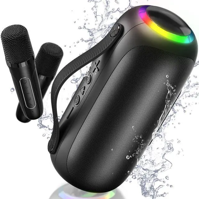 Main image of JYX Wireless Karaoke System with Microphone, Outdoor Speaker, Party Sing Machine with Lights, Portable PA System