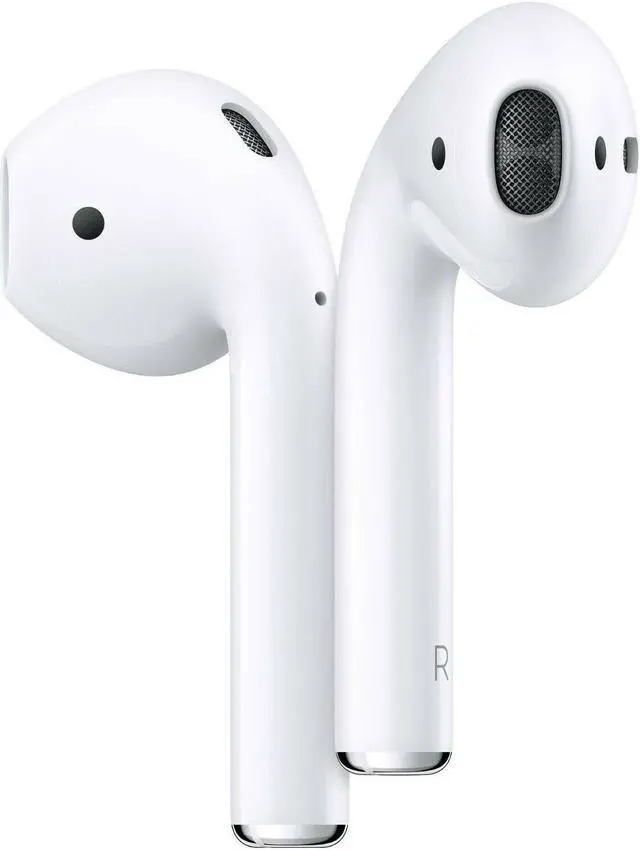Alt view image 11 of 15 - Apple AirPods 2 White with Wireless Charging Case In Ear Headphones MRXJ2AM/A