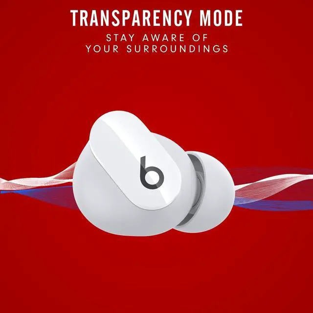 Alt view image 9 of 20 - Beats Studio Buds True Wireless Noise Cancelling Earphones (MJ4Y3LL/A) – White