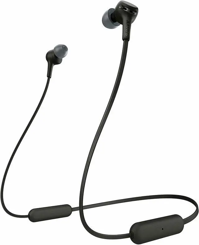 Alt view image 3 of 10 - Sony WI-XB400/B Extra Bass In-Ear Wireless Headphone - Neckband - Dynamic - Neodymium - Stereo - Bluetooth 5.0 - Black