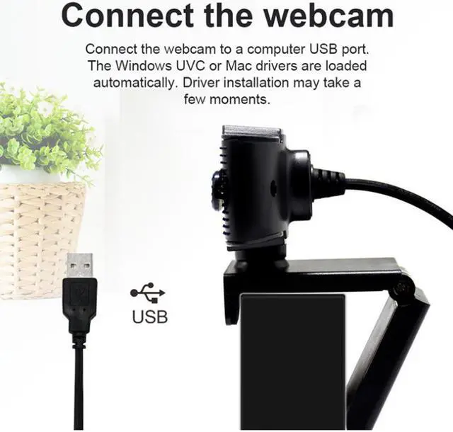 Alt view image 2 of 7 - 2021 AutoFocus 1080p Webcam with Stereo Microphone and Privacy Cover, LAUGFIN FHD USB Web Camera, for Streaming Online Class, Compatible with Zoom/Skype/Facetime/Teams, PC Mac Laptop Desktop