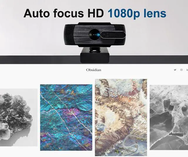 Alt view image 5 of 7 - 2021 AutoFocus 1080p Webcam with Stereo Microphone and Privacy Cover, LAUGFIN FHD USB Web Camera, for Streaming Online Class, Compatible with Zoom/Skype/Facetime/Teams, PC Mac Laptop Desktop