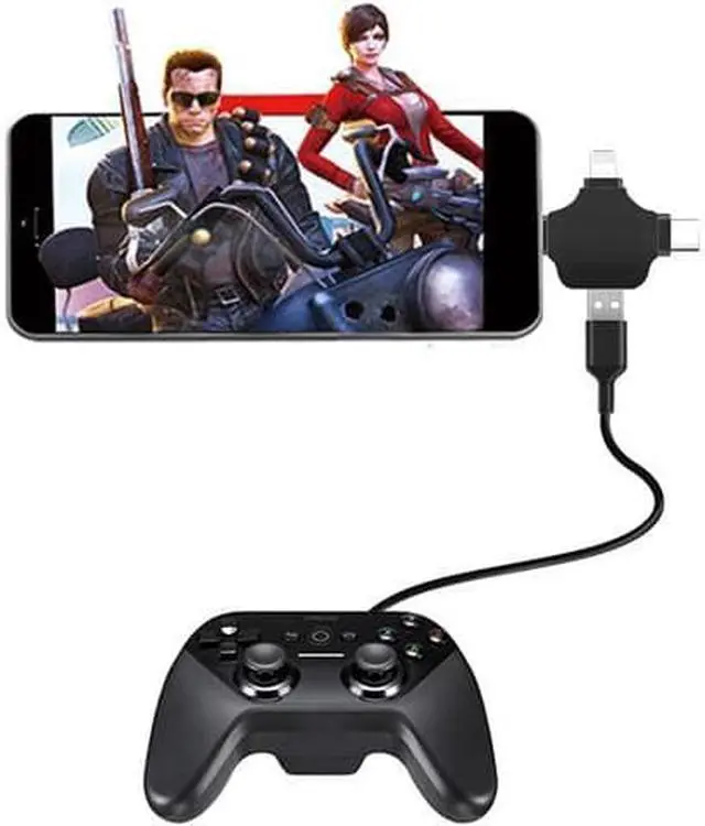 Alt view image 2 of 7 - OTG Adapter, Compatible with Android/iPhone/iPad, Lightning/USB Type-C/Micro-USB to USB Camera Adapter for SD TF Card Reader, Keyboard, Mouse, U Disk, USB Flash Drive Silver