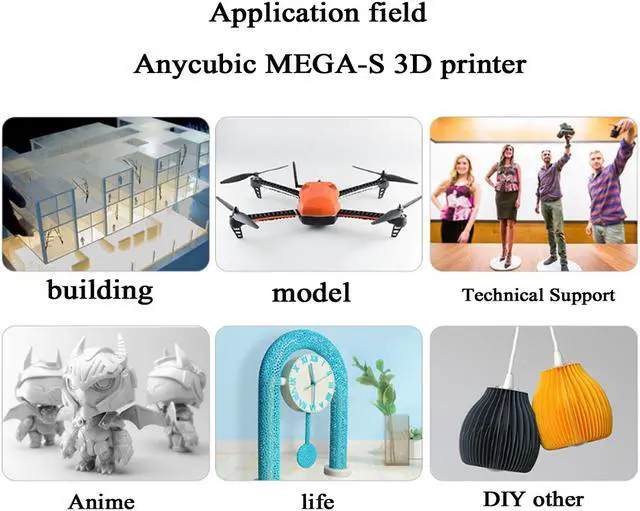 Alt view image 4 of 6 - ANYCUBIC MEGA S FDM 3D Printer with Updated Extruder, All Metal Frame, Free Test Filament, DIY Printer Works with TPU/PLA/ABS Print Size 8.27(L) x 8.27(W) x 8.07(H) inches
