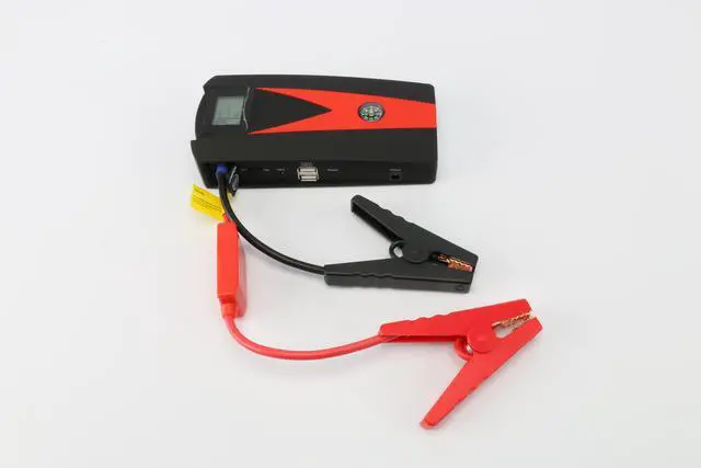 Alt view image 5 of 7 - LAUGFIN K08 800A Peak 12000mAh Car Jump Starter with LCD Display (up to 4.5L Gas, 3.5L Diesel Engine) 12V Auto Battery Booster with Smart Jumper Cable, Quick Charger