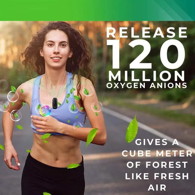 Alt view image 6 of 7 - 2021 Upgraded Version Portable air purifier 120 Millions Air Necklace Wearable Portable Air Necklace for Adult Kids 60 Hours Working