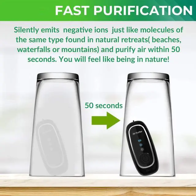 Alt view image 5 of 7 - 2021 Upgraded Version Portable air purifier 120 Millions Air Necklace Wearable Portable Air Necklace for Adult Kids 60 Hours Working