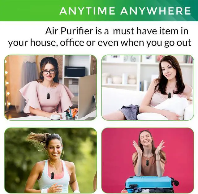 Alt view image 7 of 7 - 2021 Upgraded Version Portable air purifier 120 Millions Air Necklace Wearable Portable Air Necklace for Adult Kids 60 Hours Working